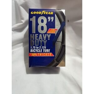 Goodyear 18" 1.75"-2.125" Heavy Duty Bicycle Tube w Levers 30% Thicker Sealed